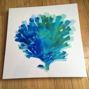 Coral canvas painting